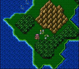 Mapa del mundo en Final Fantasy IV