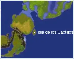 Localización de la Isla de los Cactilios