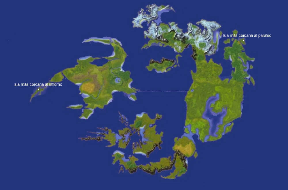 Islas en el mapa del mundo FFVIII